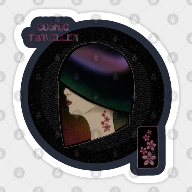 Cosmic Traveller (Human Skin) Sticker by AnimaSomnia